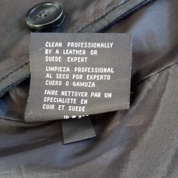 JLC New York Black Leather Jacket Women's Large L Full Zip Outerwear Sleek - Picture 6 of 6